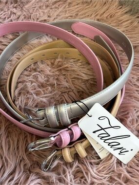 NWT Falari Genuine Leather Belt Bundle